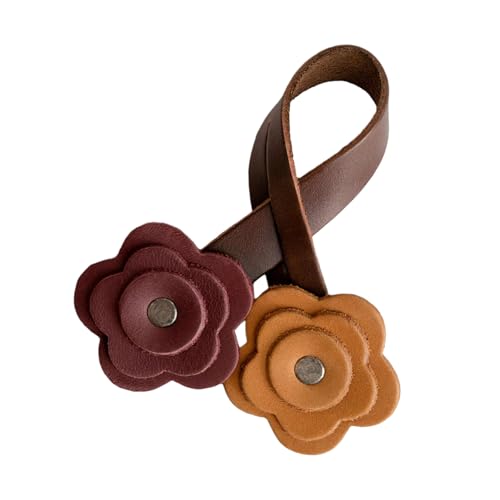 BUBEFSKD Vintage Rose PU colgante de bolsillo de fijación rápida para bolsos de mano, accesorio de moda, decoración de bolso de PU
