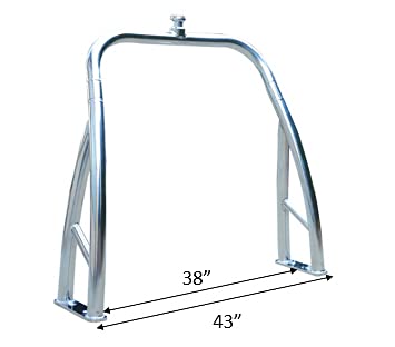 Pontoon PRO Rear SKI Tow BAR Tower, Outboard Motor Pylon Pole, Overall Width 43