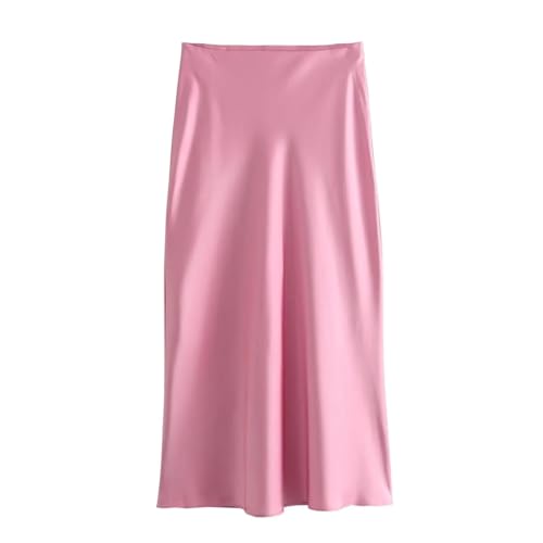 Satin Skirt Satin Midi Skirt for Women Effortlessly Elegant Suitable for All Seasons and Styles3