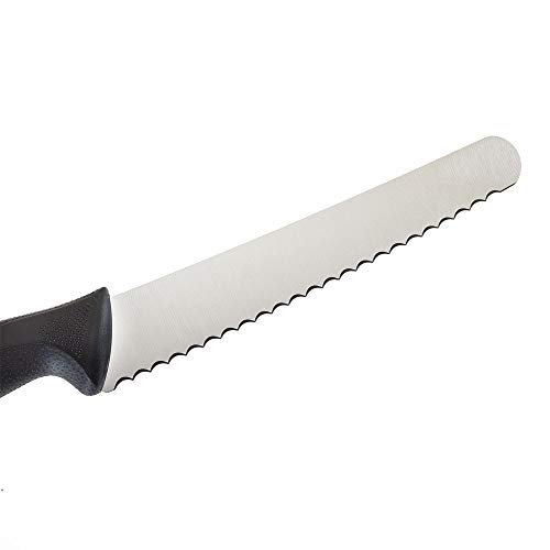 Mercer Culinary M23208 Millennia Black Handle, 8-Inch Wavy Edge Wide, Bread Knife #TOP7