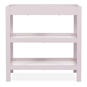 Dream On Me, Ridgefield Changing Table, Blush Pink and White, 33.5x16x33.5 Inch (Pack of 1)