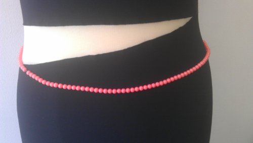 African Waist Beads, Red