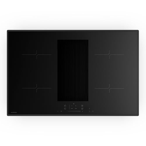 Klarstein Velaire Placa de Inducción con Extractor Integrado - 80cm, 4 Zonas, 8400W Boost, Control...