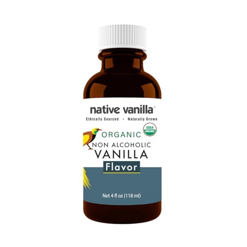 Native Vanilla - Organic Vanilla Flavor Non Alcoholic - 4 Fl Oz - Perfect for Cooking and Baking, and Dessert Crafting