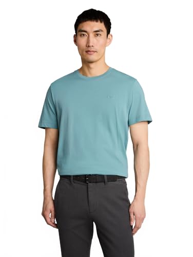 TOM TAILOR Herren T-Shirt mit Logo-Stickerei – Ansicht 1