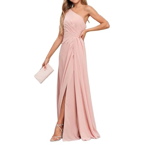 Junior Bridesmaid Dresses for Girls One Shoulder Chiffon Bridesmaid Dress for Juniors Long Girls Formal Dress2