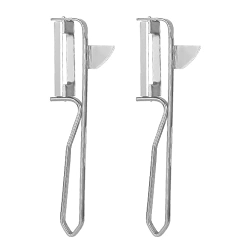 TNSRAY Professional Sparschäler, 2 Stück Schäler aus rostfreiem Edelstahl, Universal Sparschäler Pendelschäler mit geschärftem Ausstecher, Hochwertige Gemüseschäler mit Aushöhler Spargelschäler