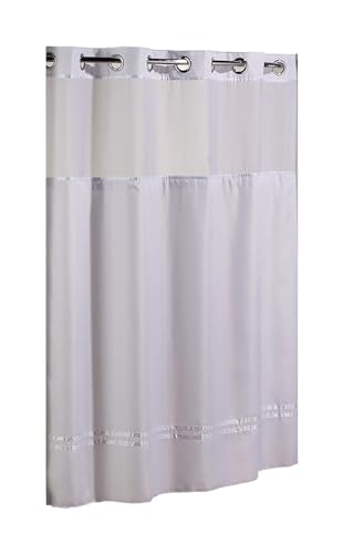 Arcs & Angles Shower Curtain,White,Escape Pattern,74