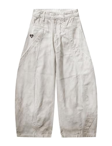 Aelfric Eden Baggy Barrel Jeans Dirt Color High Waisted Wide Leg Denim Pants Streetwear Trousers4