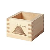 みよし漆器本舗 一合枡 焼印 イラスト入り I Fuji 単品 無塗装 ひのき 日本製 縁起 節分 豆まき 鏡開き 日本酒 酒器 枡酒杯 祝桝 厄除け お祝い 結婚式 祭り 催事 神事