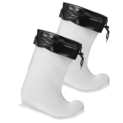 COSMEVIVI Rubber Boot Liners Warm Fleece-lined Rain Boot Covers for Women Thermal Insulation