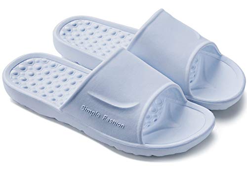 Bigant Bathroom Shower Shoes Slides House Gym Slipper Quick Dry Sandals,Non-Slip Light Weight