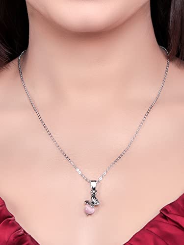 925 Sterling Valentine Pendant Set for Men and Women with Chain