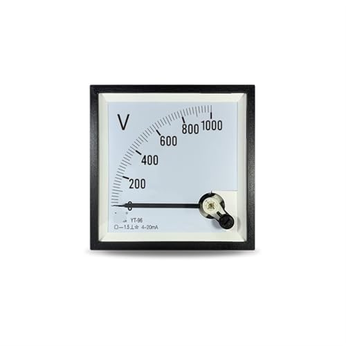 CP96 4-20mA Input Analog Voltmeter 250v 300v 450v 500v 1000v Pointer Transmitter 1Pcs(DC 30V 4-20mA)