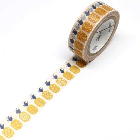 Miniatura 7 de Kamiiso Sansho UR-2005 - Cinta de enmascarar, 3 asas, hecha en Japón, aprox. 0,6 pulgadas (0.591 in) de ancho, rollo de 0,6 pulgadas (32.8 ft)