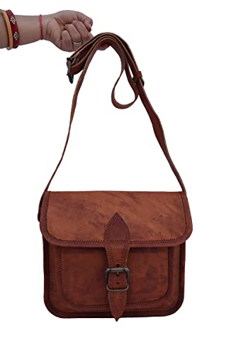 9 Inch Mini Vintage Leather Crossbody Sling Bag Teen Boys Girls Satchel Handbag Messenger Bags3