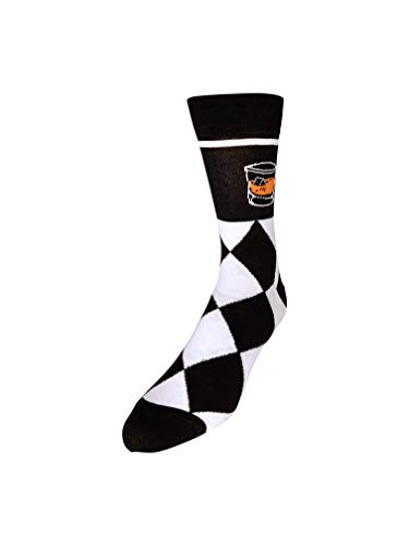 Fancy Bourbon Drinking Men's Socks | Bourbon Gift for Men Funny Novelty Fashion Dress Socks | Unique Gifts for Bourbon Whiskey Lovers | Fun Bourbon Themed Novelty Apparel
