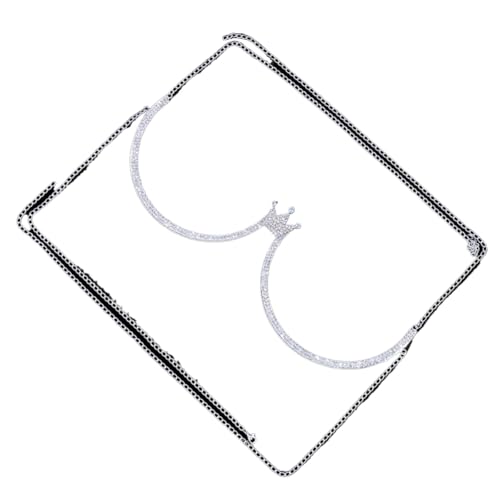 Rhinestone Chest Bracket Chain Trendy Crystal Bra Chain Sexy Bikini Beach Bra Body Chain Jewelry for Women (Gold)