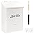 Uross Magnetic Lint Bin with Lint Brush, Metal Wall Mounted Dryer Lint Box Holder Keeper Organization with Lid, Stylish Laundry Room Decor -White