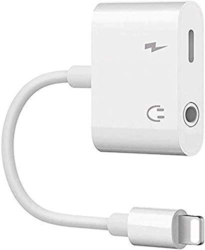 Lightning to 3.5mm Headphone Jack Adapter, iPhone Headphone Adapter Car Charging Splitter, Audio