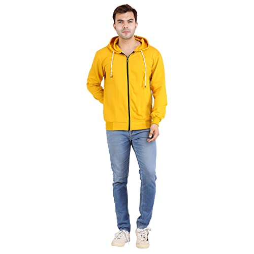 Image of Men's Cotton Hooded Neck Hoodie