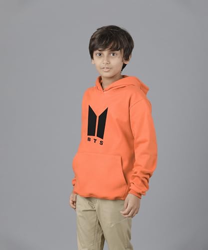 Image of KYDA KIDS Boys Cotton Regular Fit Hooded Neck Hoodies - Sweatshirt with Hoodies Full Sleeves Winter Wear, Long Sleeve Sweatshirts for Boys