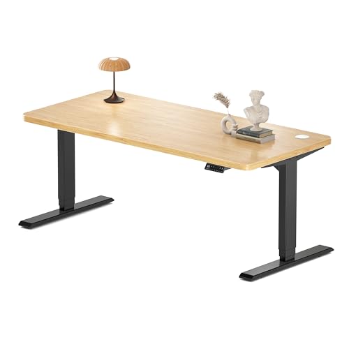 MAIDeSITe Höhenverstellbarer Schreibtisch 160x80cm - Elektrisch Schreibpult Höhenverstellbar 3-stufige mit 2 Energieeffizient‌ Motoren -Stabil & Flüsterleiser Arbeitsplätze Traglast 160kg -S