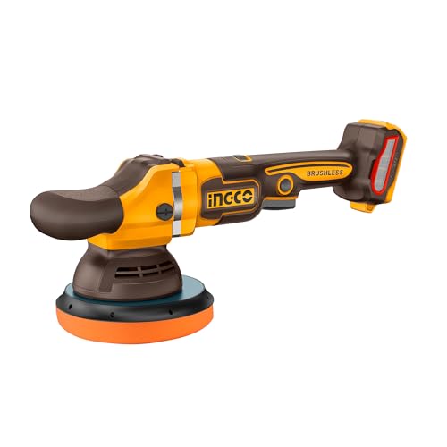 INGCO 20V Brushless Random Orbital Polisher 150mm, Cordless Polisher Buffer Waxing Machine (Bare Tool), 6 Variable Speeds 2000-4500RPM, Safety Lock Button APLI2015 1 INGCO 20V Brushless Random Orbital Polisher 150mm, Cordless Polisher Buffer Waxing Machine (Bare Tool), 6 Variable Speeds 2000-4500RPM, Safety Lock Button APLI2015
