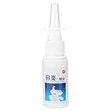 WFNIHONHON Spray para aliviar la rinitis alérgica para adultos y niños, spray nasal de acción rápida, fórmula suave sin irritación, solución portátil para el cuidado nasal para