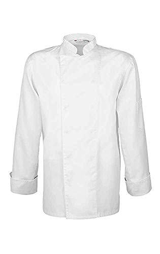 GREIFF Gastro Moda Herren Cuisine Basic Kochjacke Regular Fit Weiß Modell 5580 Größe 4XL
