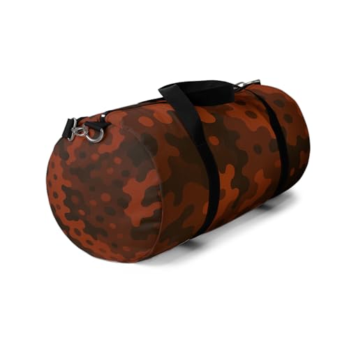 Shades of Red Camo Duffel Bag, Travel Gym Bag, Overnight Carry On, Sporty Luggage, Adventure Gear, Camouflage Duffle3