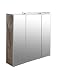 Produktbild Schildmeyer Spiegelschrank 125525, panamaeiche, 70 x 75 x 16 cm