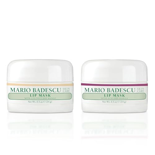 Mario Badescu Lip Mask Overnight Duo – Coconut Mango & Acai Vanilla