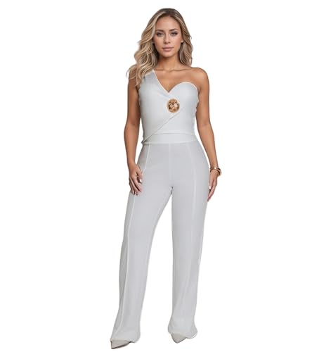 Image of Jigfar Women Sexy Elegant Bodycon Jumpsuit Going Out Romper Birthday Party Club Night Outfits