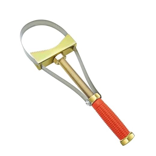 Heavy Duty Oil Filter Wrench,Adjustable Oil Filter Removal Tool,fits for larger size oil filters,fits for larger vehicles,large truck/large tractor/Excavators etc,Adjustable Strap 9-15 cm Diameter
