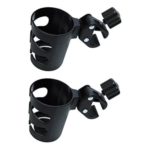 GREENADSCAPE 2pcs Stroller Cup Rack Stroller Bottle Holder Clamp Easy to Install for Parent's Convenience