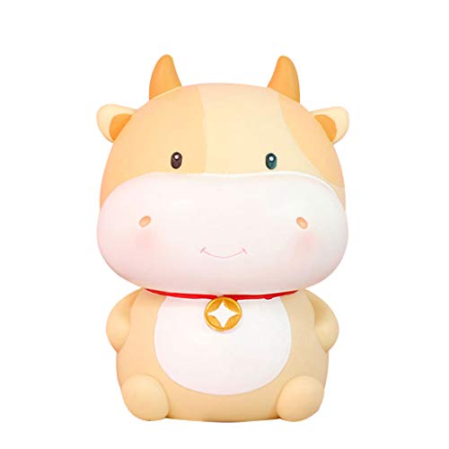 6Wcveuebuc Cartoon Vee Koe Piggy Bank Muntdoos Geldbesparing Pot 2021 Chinese Dierenriem Jaar Ox Ornament voor Kids… - Afbeelding 4