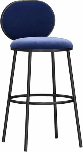 Tabourets de bar avec dossier pieds métal pour îlot de cuisine et bar