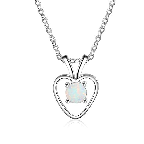 Collier opale blanche en argent 925 sterling kelieqa de haute qualité