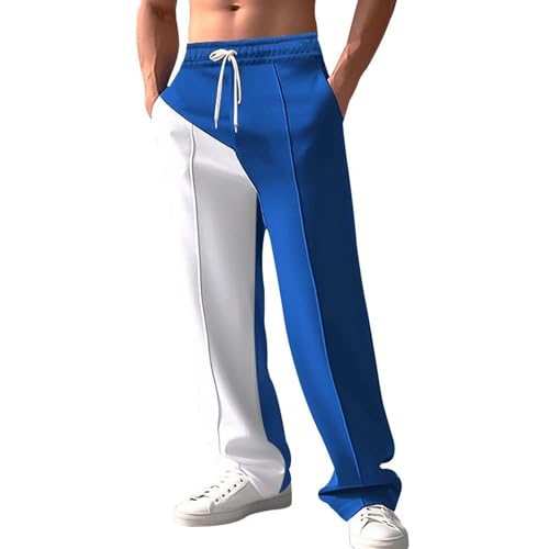 Pantalón cargo oversize de hombre azul, talle M miniatura 1