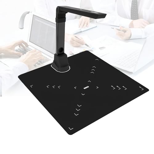 Escáner De Documentos A3/A4 18mp HD con OCR Multilingüe, Cámara De Documentos USB Plegable con LED Ajustable, Pdf Multipágina Y Corrección Automática, para Oficina Biblioteca