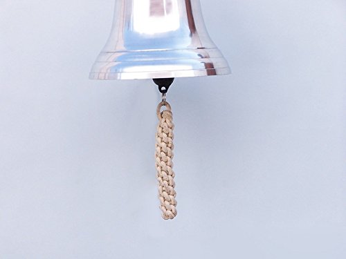 image for Handcrafted Model Ships Anchor Chrome Bell 10
