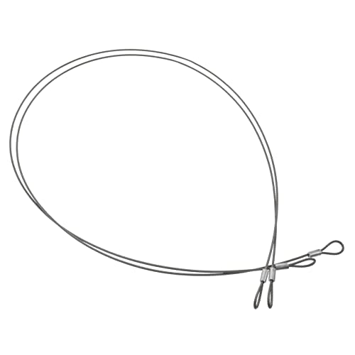 Homoyoyo Braided Safety Cables Steel Material Wire Rope for Luggage Locks 2 Pack