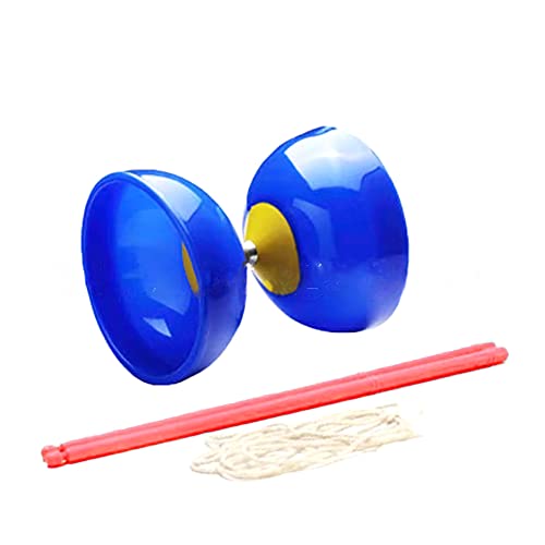 N.MiJ!ao Diabolo Professional Chinese Yoyo with Sticks and 2 Strings (Blue)