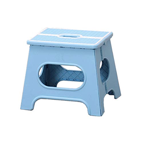LSZ Thickened Plastic Folding Small Bench Portable Creative Portable Chair Home Adult Stool Child Mazza Folding Chairs (Color : A)