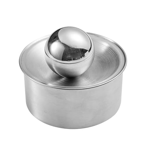 rockible Dumpling Wrapper Maker Set mit Dumpling Skin Presser aus Edelstahl Rundform Presswerkzeug & Ravioli Werkzeug für Teigverarbeitung Backen Zuhause, perfekt für Ravioli, Wontons, Pelmeni, 10 cm