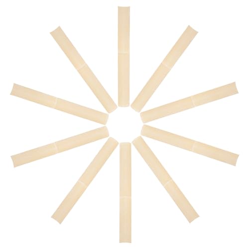 Bambou naturel de 10 tiges pour cloison murale et decoration interieure ecologique