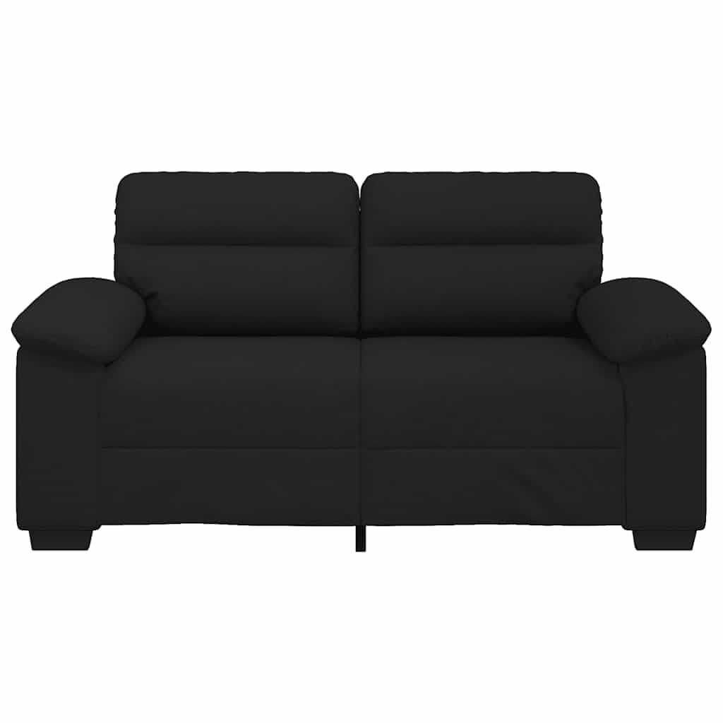 vidaXL Sofá 2 plazas Tela Negro 160x81x84 cm, sofá, sofá de Dos plazas, sofá de 2 plazas de Tela, sofá de 2 plazas, sofá de Tela, sofá de Dos plazas de Tela