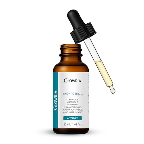 Glowria-ceuticals C E ferulic serum, Advanced Antioxidant Formula, 20% L-Ascorbic Acid, 1.01 fl oz