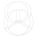 KESYOO 2セット ランプシェードリング用鉄製ランプシェードホルダーフレーム耐久性良好テーブルライトとシーリングライト対応ランプアク